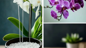 Orquídeas Phalaenopsis en plena floración mostrando vibrantes flores rosas y blancas gracias al fertilizante casero