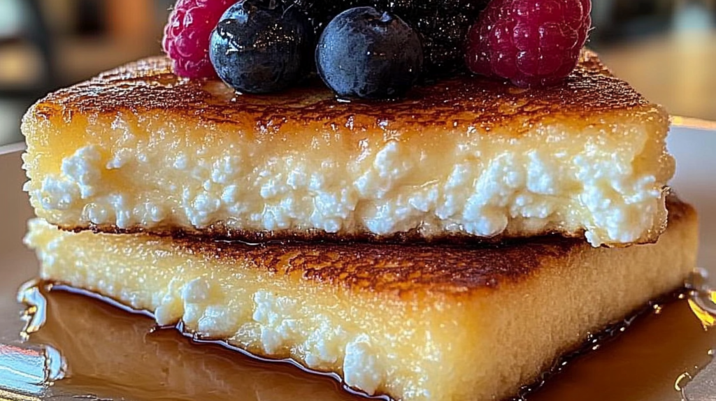 Preparation of cottage cheese pancake batter in a blender with ingredients surrounding it