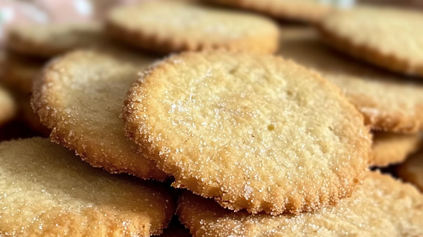 Galletas de maicena doradas y suaves dispuestas en un plato blanco, mostrando su textura delicada que se derrite en la boca