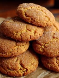 Galletas de maicena sin gluten caseras apiladas sobre papel manteca