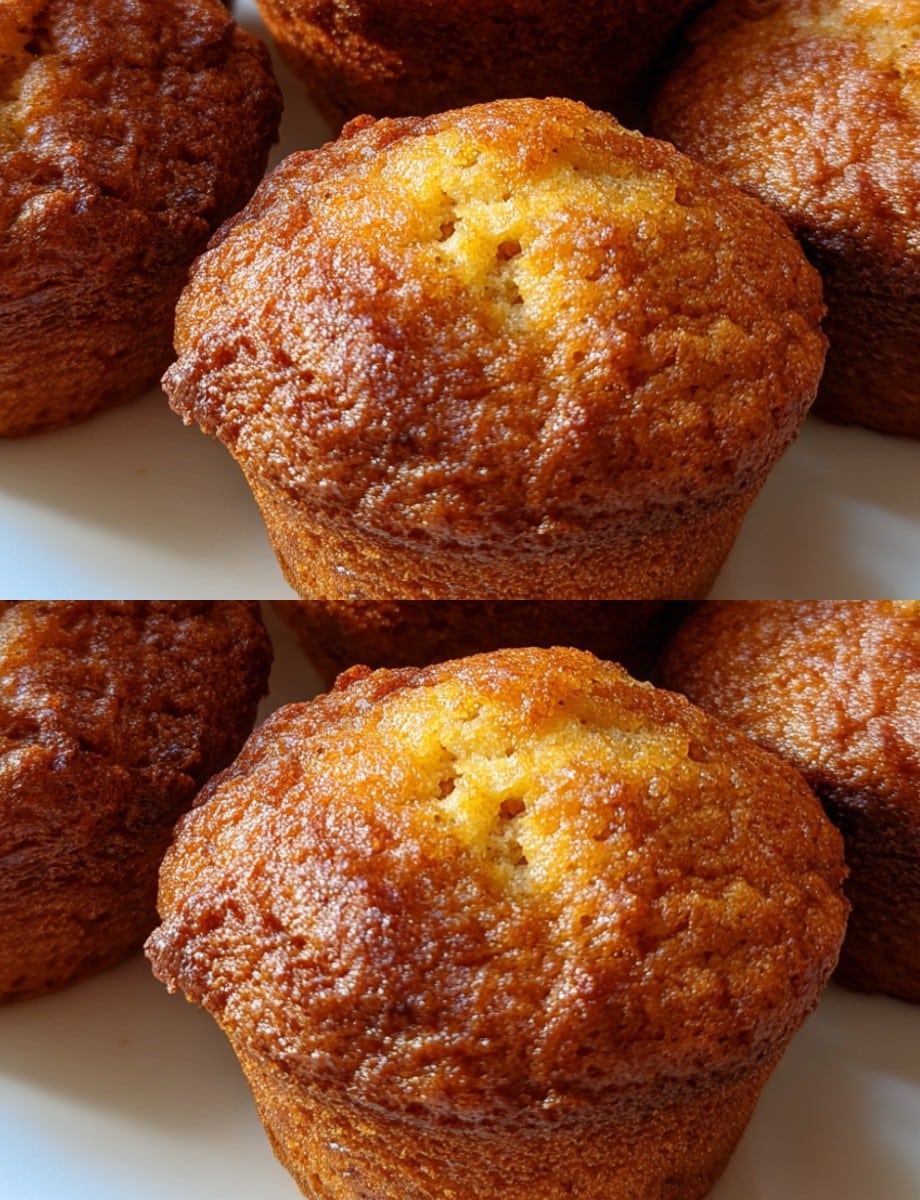 Mini muffins dorados y esponjosos de manzana, zanahoria y canela recién horneados sobre un plato blanco