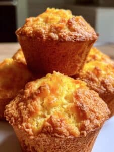 Muffins de naranja y zanahoria caseros sin harina ni azúcar, con textura esponjosa y dorados al horno