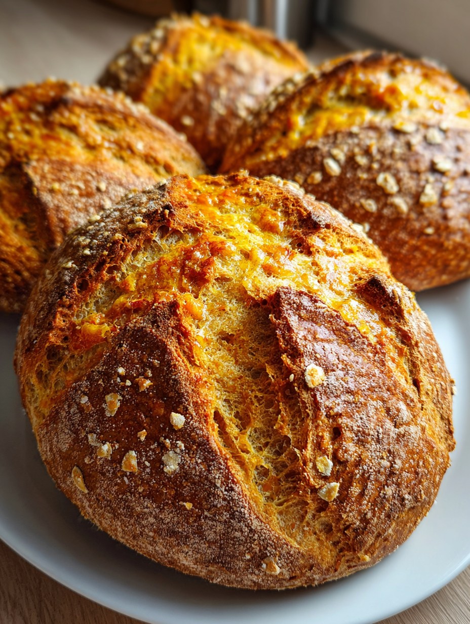 Pan dulce integral con corteza dorada, toques de canela y ralladura de naranja, sobre un plato blanco.