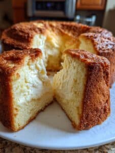 Panqué de elote y queso crema casero con textura esponjosa y relleno cremoso