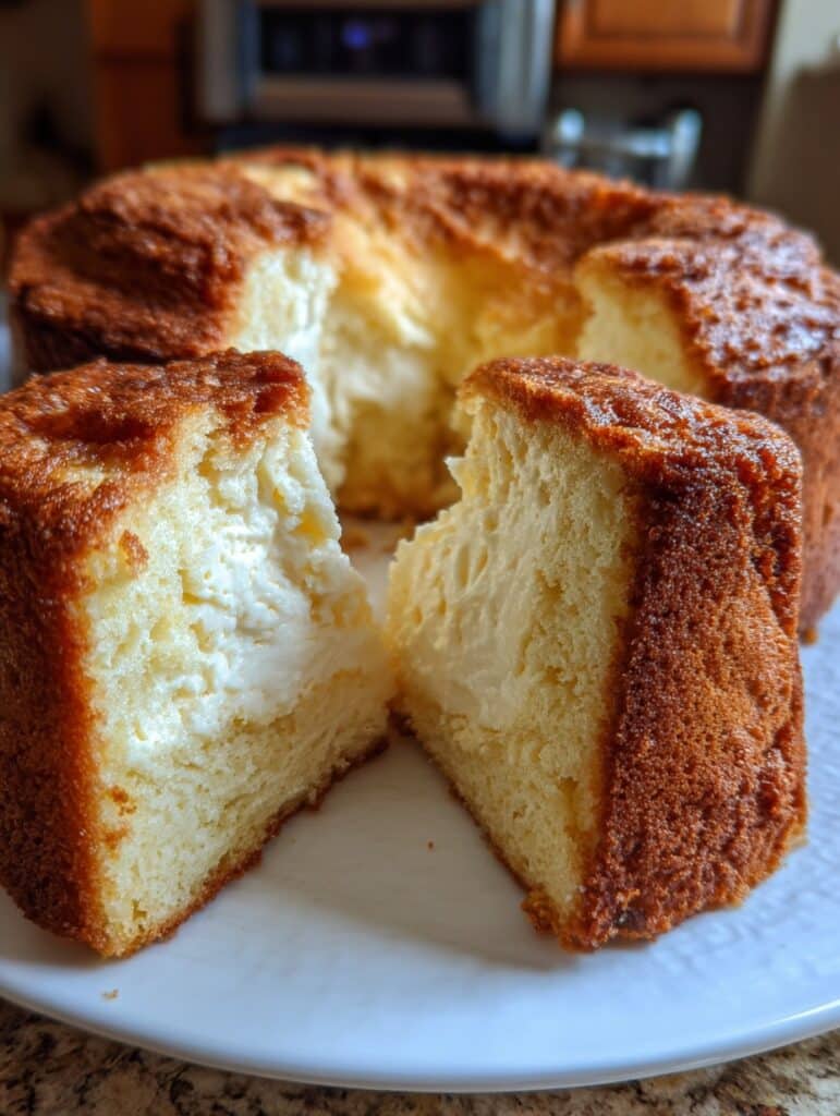 Panqué de elote y queso crema casero con textura esponjosa y relleno cremoso