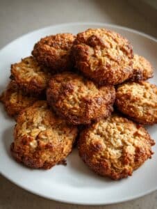 Galletitas caseras de avena, manzana y canela, crujientes por fuera y suaves por dentro.