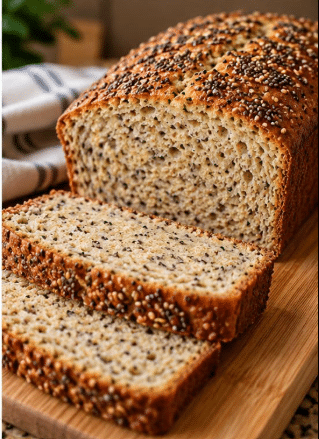 PAN DE AVENA Y CHÍA SÚPER ESPONJOSO | ¡SIN HARINA