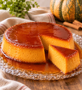 FLAN DE CALABAZA CON QUESO CREMA