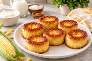 Flanecitos de Elote con Queso Crema (Mini)