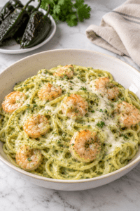 PASTA POBLANA CON CAMARONES!