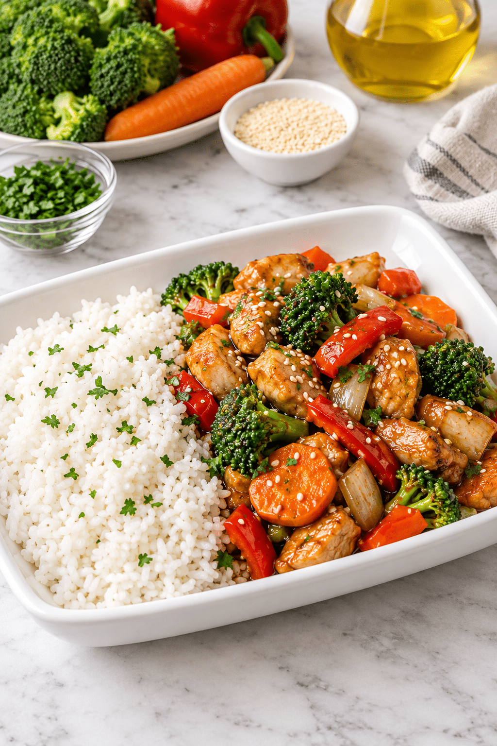 **POLLO CON VERDURAS ESTILO CHINO**