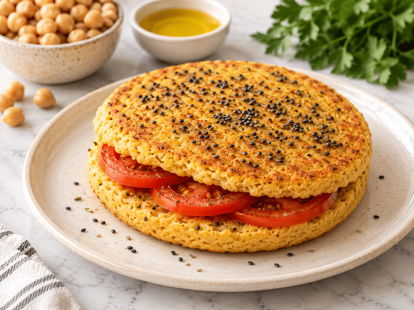 Pan de garbanzos